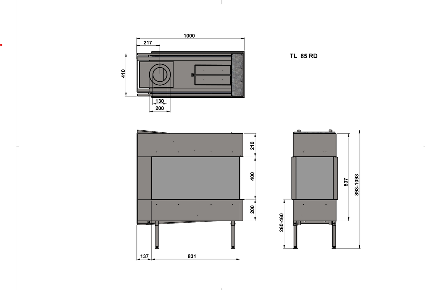 Trimline 85 romdeler